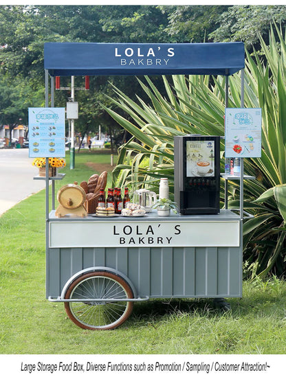 Ice Cream Bike Cart Ice Cream Cart Street Sale Mobile Tricycle Cart with Freezer Vending Tricycle to Serve Ice Cream