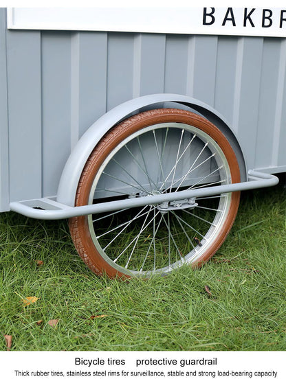 Ice Cream Bike Cart Ice Cream Cart Street Sale Mobile Tricycle Cart with Freezer Vending Tricycle to Serve Ice Cream